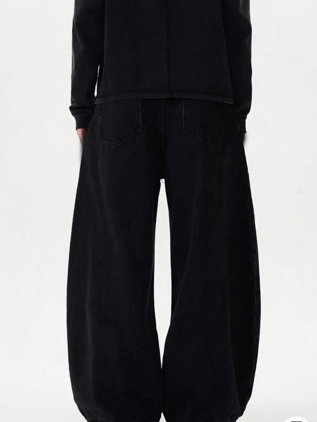 High Streets Autumn Men's Jeans New American Baggy Wide Leg Curved Knife Denim Pants Loose Solid Color Male Trendy Trousers