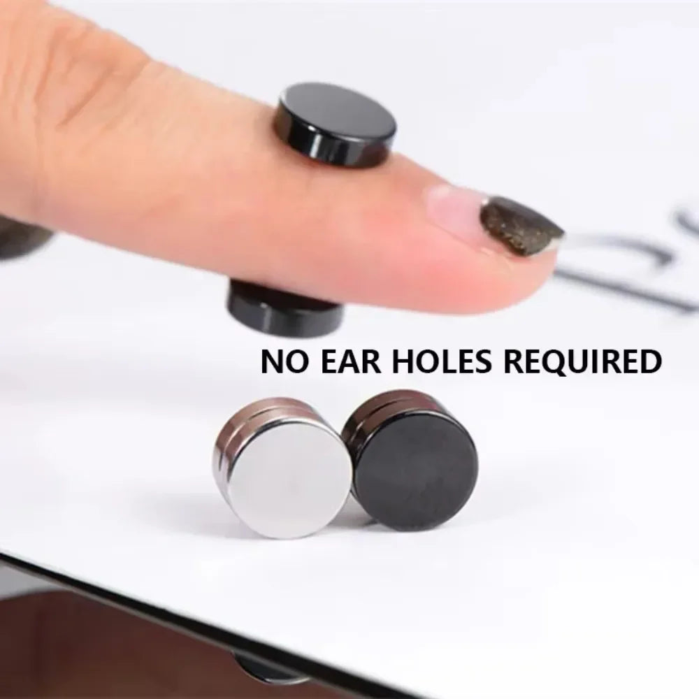 1-12 Pair Fashion Magnetic Clip Ear Stud Non Piercing Earrings Fake Earrings Gift for Men Women Jewelry