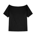 2025 Summer Off Shoulder T-shirt Women Sexy Y2K Korean Fashion Crop Tops Woman Vintage Japanese White Tee Shirt Femme Clothes