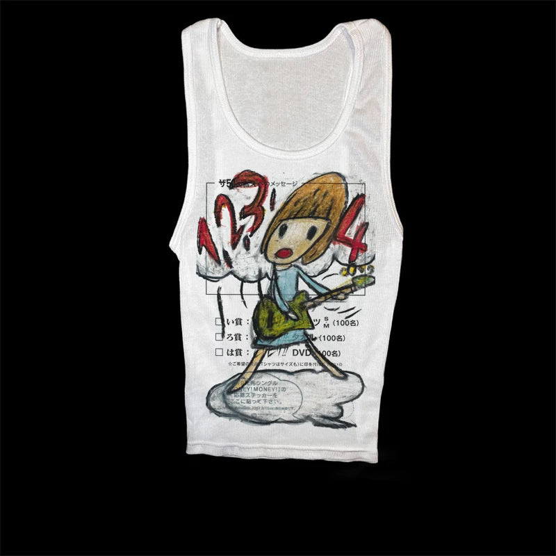 Y2K Korean Popular Clothes Emo Summer Baby Tee Streetwear Gothic Harajuku Graphic Aesthetic Print T-shirt Women Vintage Crop Top