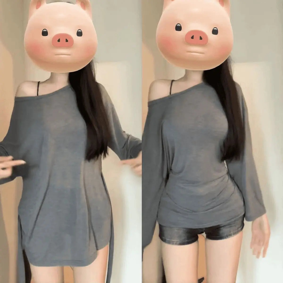 Sexy Thin See Through Long sleeve Oversize T shirt Women Bandage Off shoulder Top Female Basic Long Tees Korean Chic Lady New