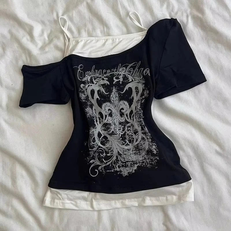 2025 Ropa Mujer T-Shirts Women Clothes Short Sleeve Lace O-neck Sweet Tees Fashion Casual Summer Tshirt Korean Camisetas Kawaii