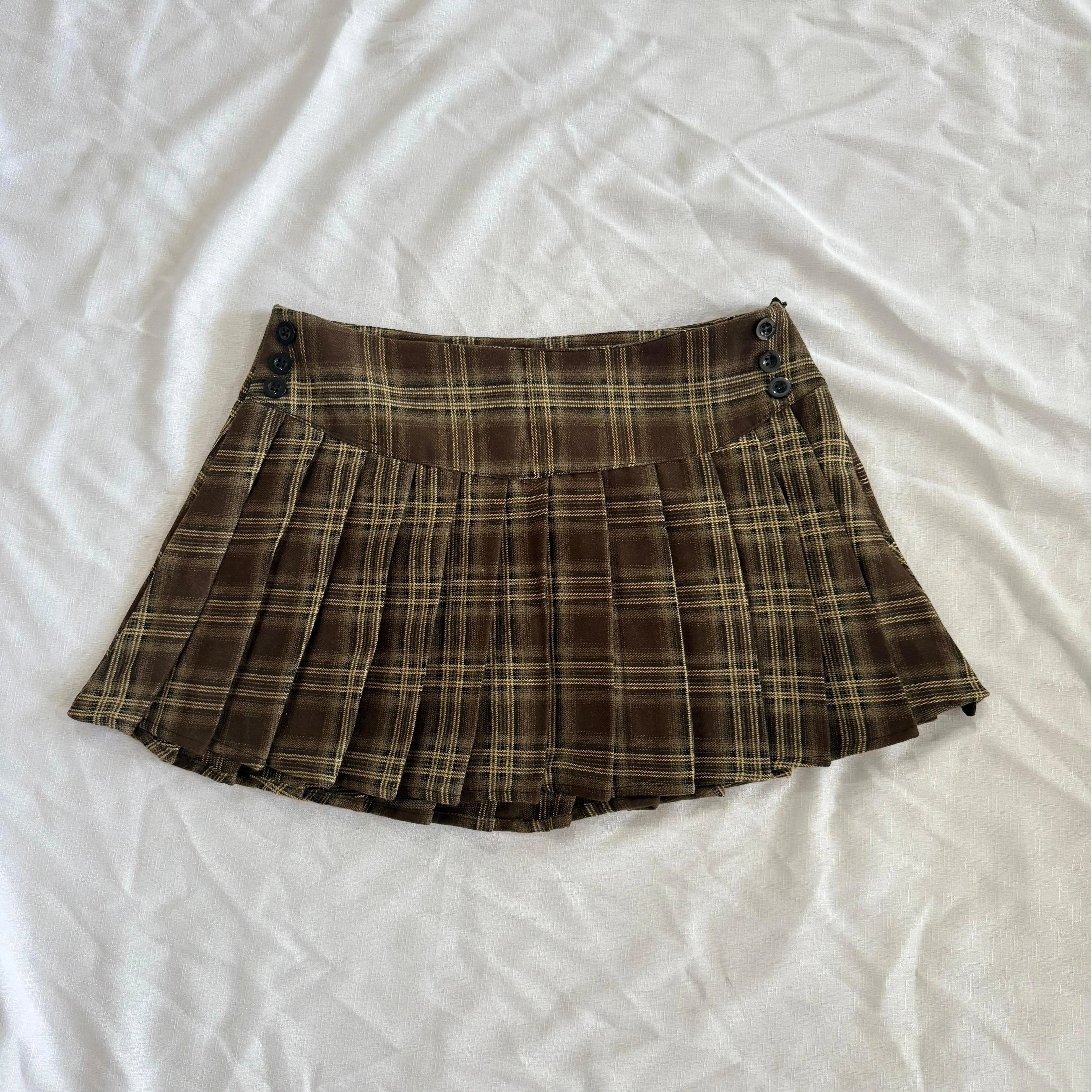 Mini Skirts For Woman Korean Fashion Plaid Skirts Women Y2k Clothes Cute Short Skirts Harajuku Vintage Pleated Skirts Preppy