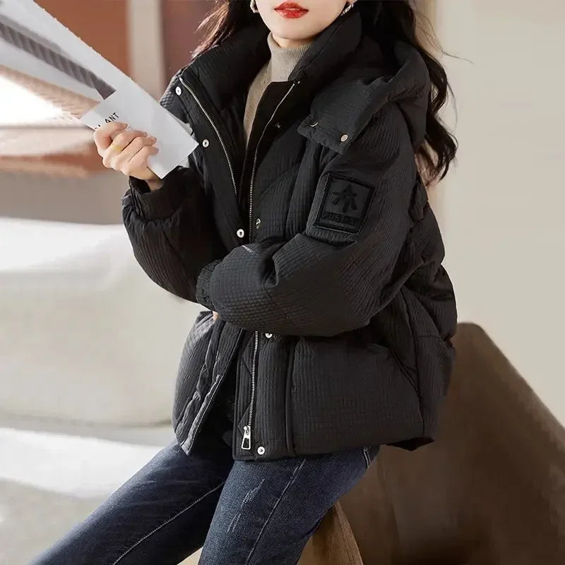 Jackets Loose Casual Parkas Woman Solid Color Zip-up Modern New in Outerwears Coats for Women Luxury Hot Outdoor Clothes Cold