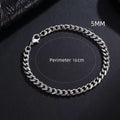 New Trendy Chain Men Bracelet Classic Stainless Steel 3/5/7/9mm Width Chain Bracelet For Men Women Jewelry Gift