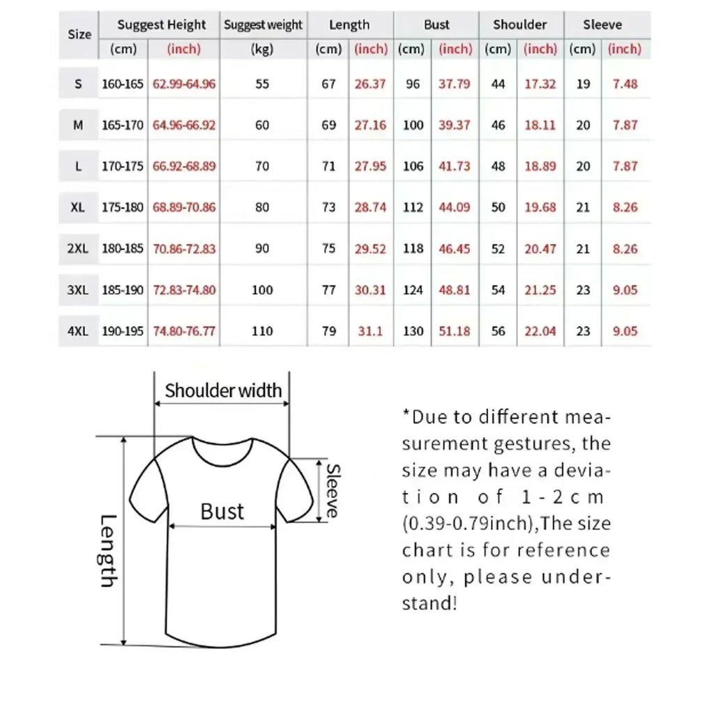 Classic Y2K Gothic Style T-shirt Print Oversized T Shirt High Street Shirts Gothic Round Neck Cotton Tops New Mens Women T Shirt