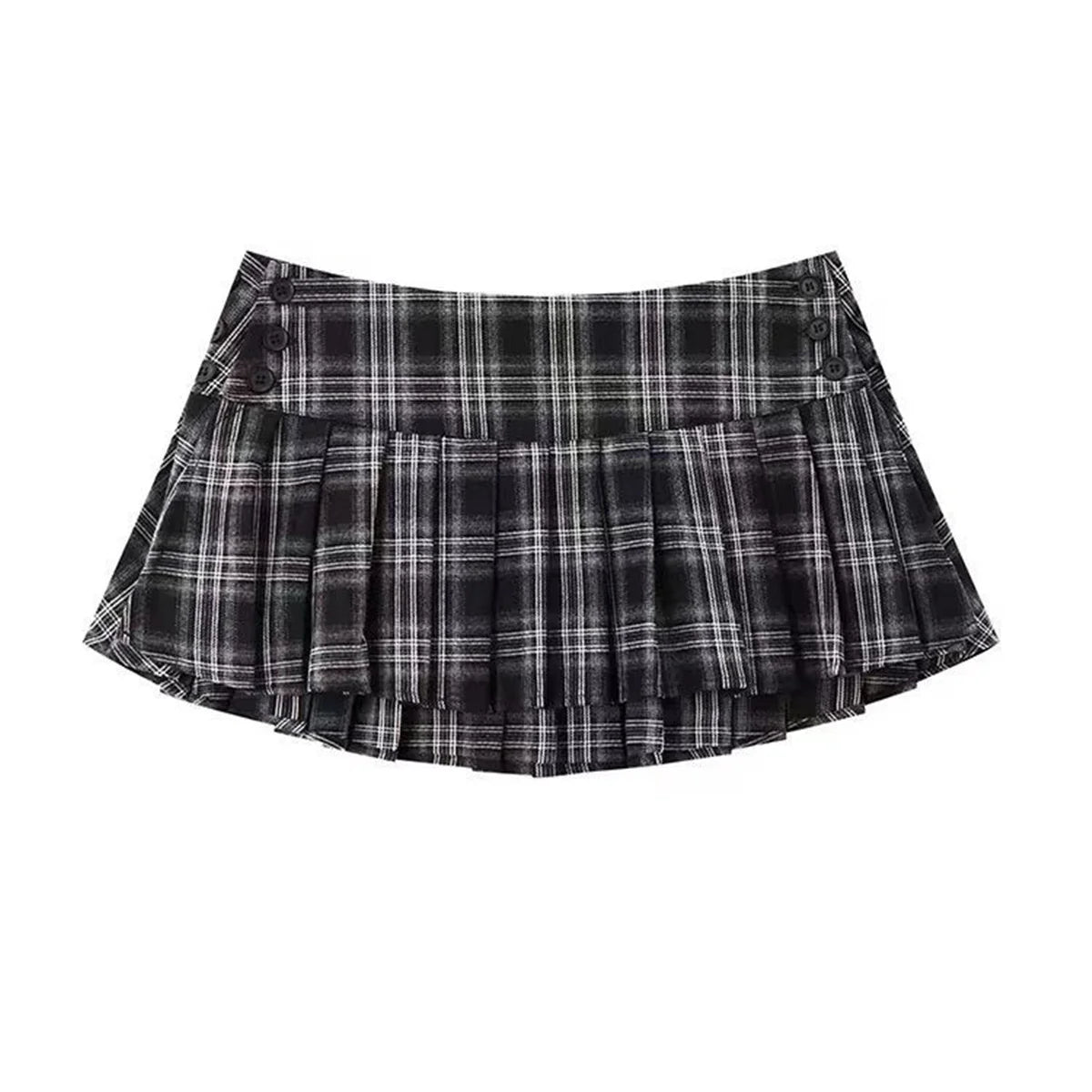 Mini Skirts For Woman Korean Fashion Plaid Skirts Women Y2k Clothes Cute Short Skirts Harajuku Vintage Pleated Skirts Preppy