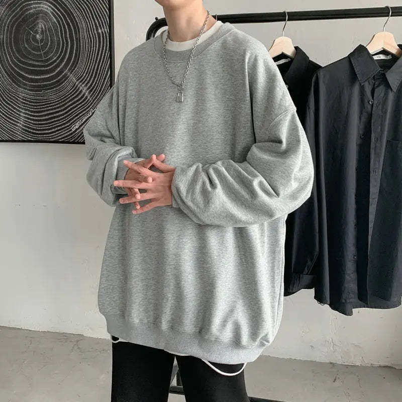 2025 Hoodies Sweatshirt Mens Black White Hip Hop Punk Pullover Streetwear Casual Fashion Clothes Mens Oversized Korean Harajuku