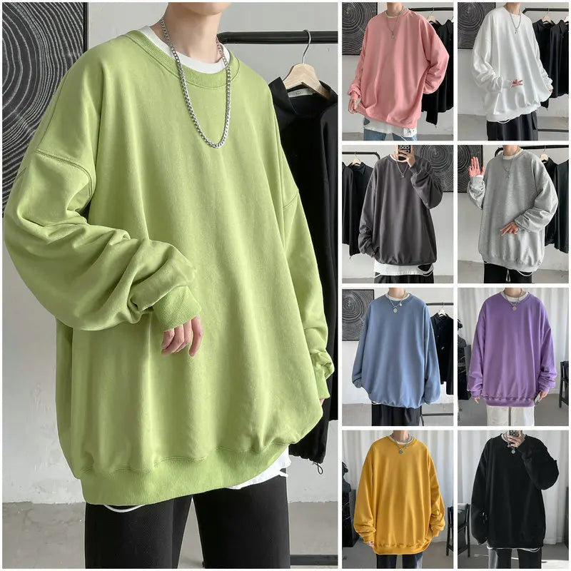 2025 Hoodies Sweatshirt Mens Black White Hip Hop Punk Pullover Streetwear Casual Fashion Clothes Mens Oversized Korean Harajuku