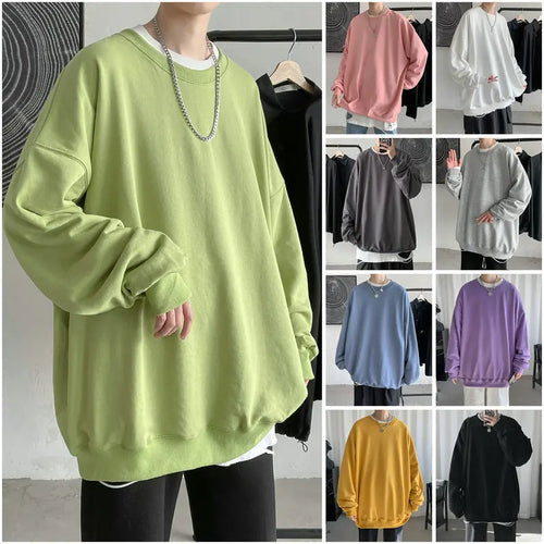 2025 Hoodies Sweatshirt Mens Black White Hip Hop Punk Pullover Streetwear Casual Fashion Clothes Mens Oversized Korean Harajuku